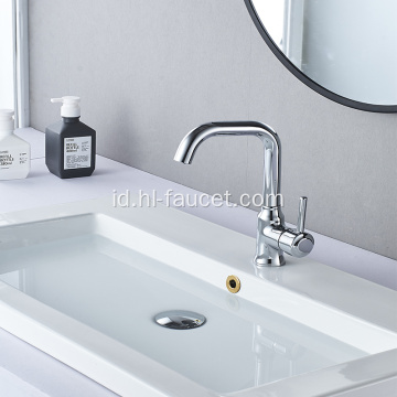 Kuningan Chrome Finish Faucet Mixer Dapur Leher Panjang